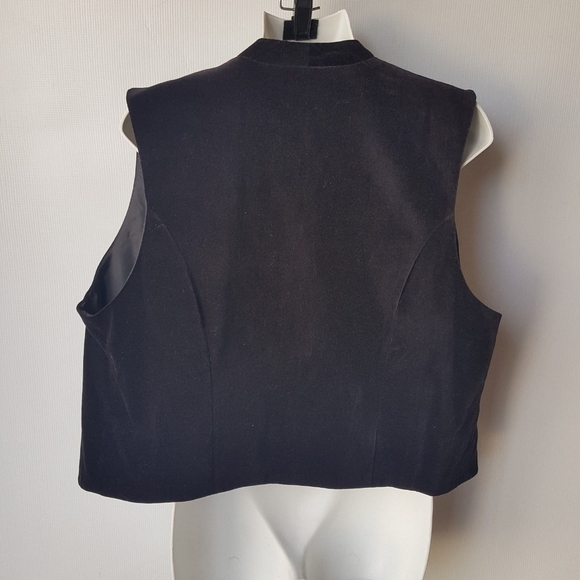 Karen Scott Ugly Christmas Vest Black Knit Size L - Picture 6 of 7